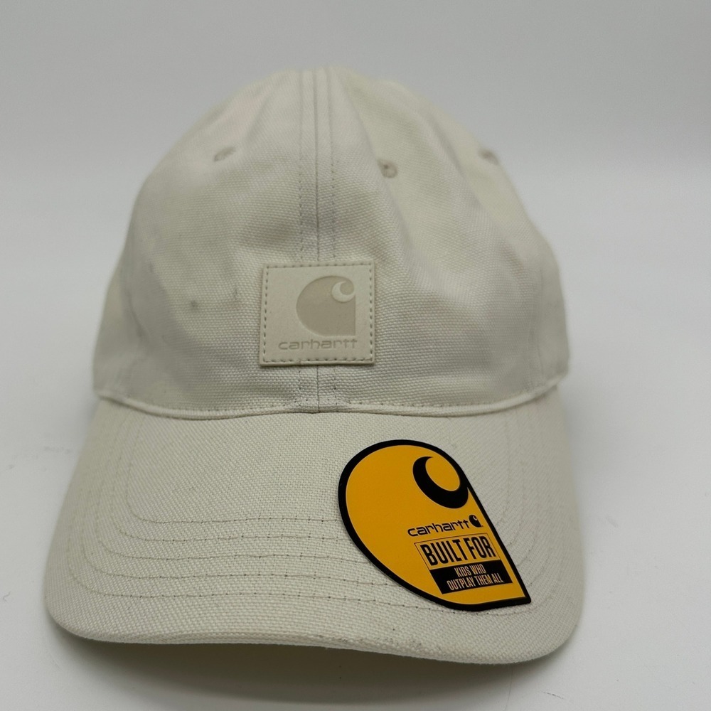 Carhartt Hats Casual Unisex Kids OSFA‎ Beige Adjustable Outdoor Hook Strap NEW